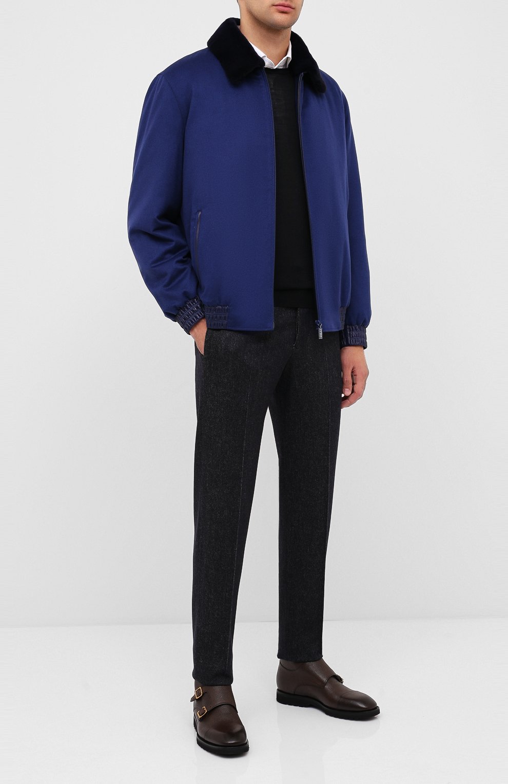 Бомбер с подкладкой из ласки и воротником из норки ZILLI, арт. MAU-HIKE0-30206/2003, фото 2