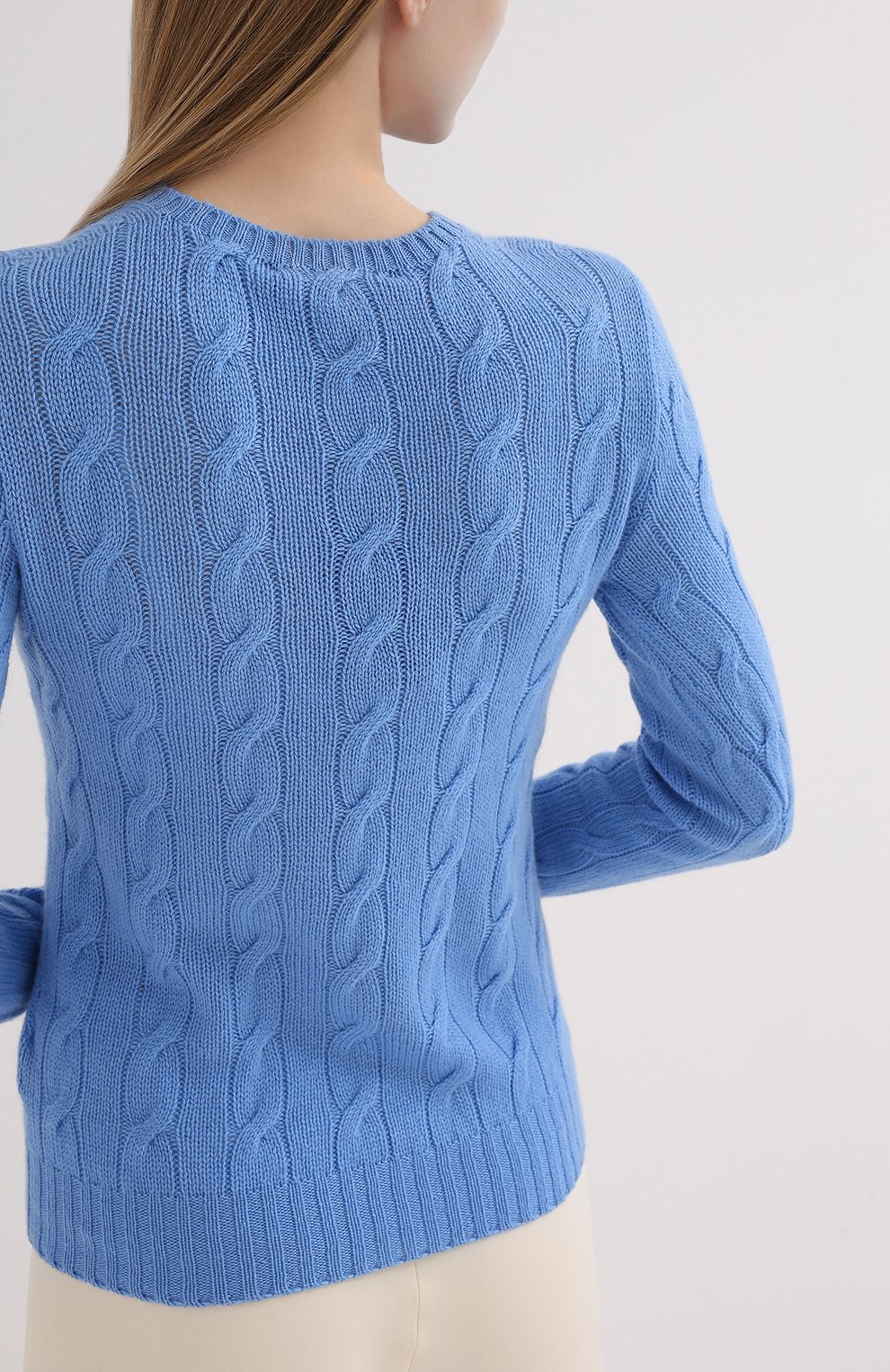 Кашемировый пуловер RALPH LAUREN голубого цвета по цене 84350 руб., арт. 290615209, фото 4 Кашемировый пуловер RALPH LAUREN, арт. 290615209, фото 4