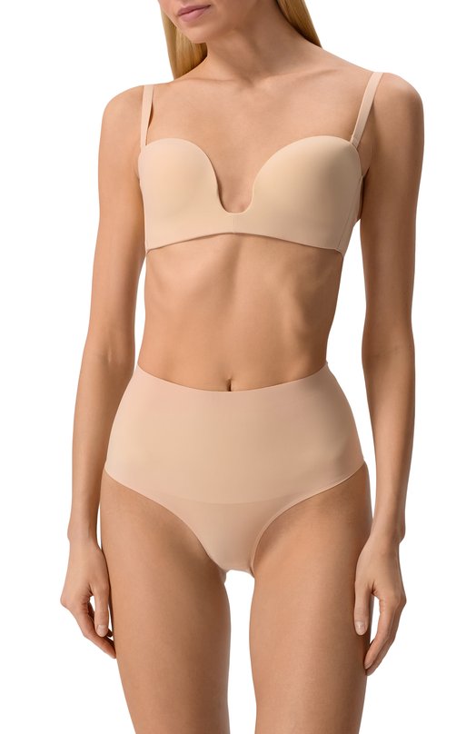Трусы-слипы с завышенной талией Bye Bra 1795 Бежевый  1795 Фото 2