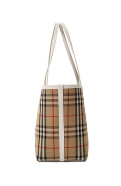 Женская сумка london small BURBERRY бежевого цвета, арт. 8072331A1464 | Фото 4 (Материал сплава: Проставлено; Размер: small; Материал: Текстиль; Драгоценные камни: Проставлено)