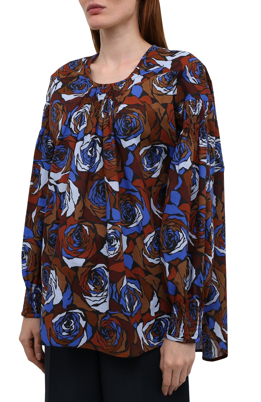 Хлопковая блузка DRIES VAN NOTEN, арт. 212-030764-3076, фото 3