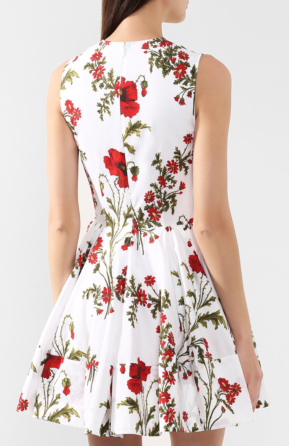 Хлопковое платье ALEXANDER MCQUEEN белого цвета по цене 215000 руб., арт. 570428/QMD05, фото 4 Хлопковое платье ALEXANDER MCQUEEN, арт. 570428/QMD05, фото 4