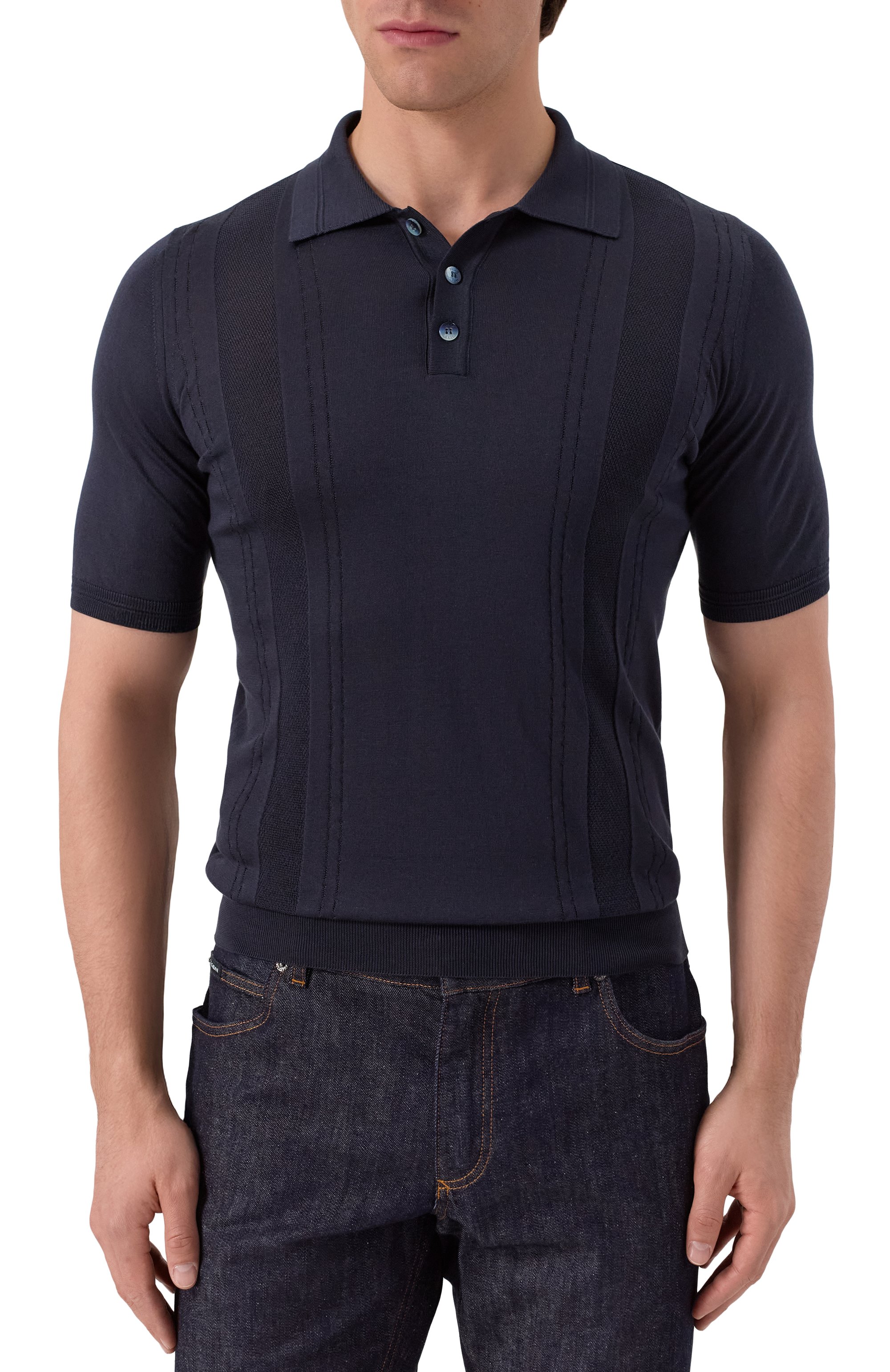 Шелковое поло ZILLI, арт. KBP002M0640VCHP00, фото 3