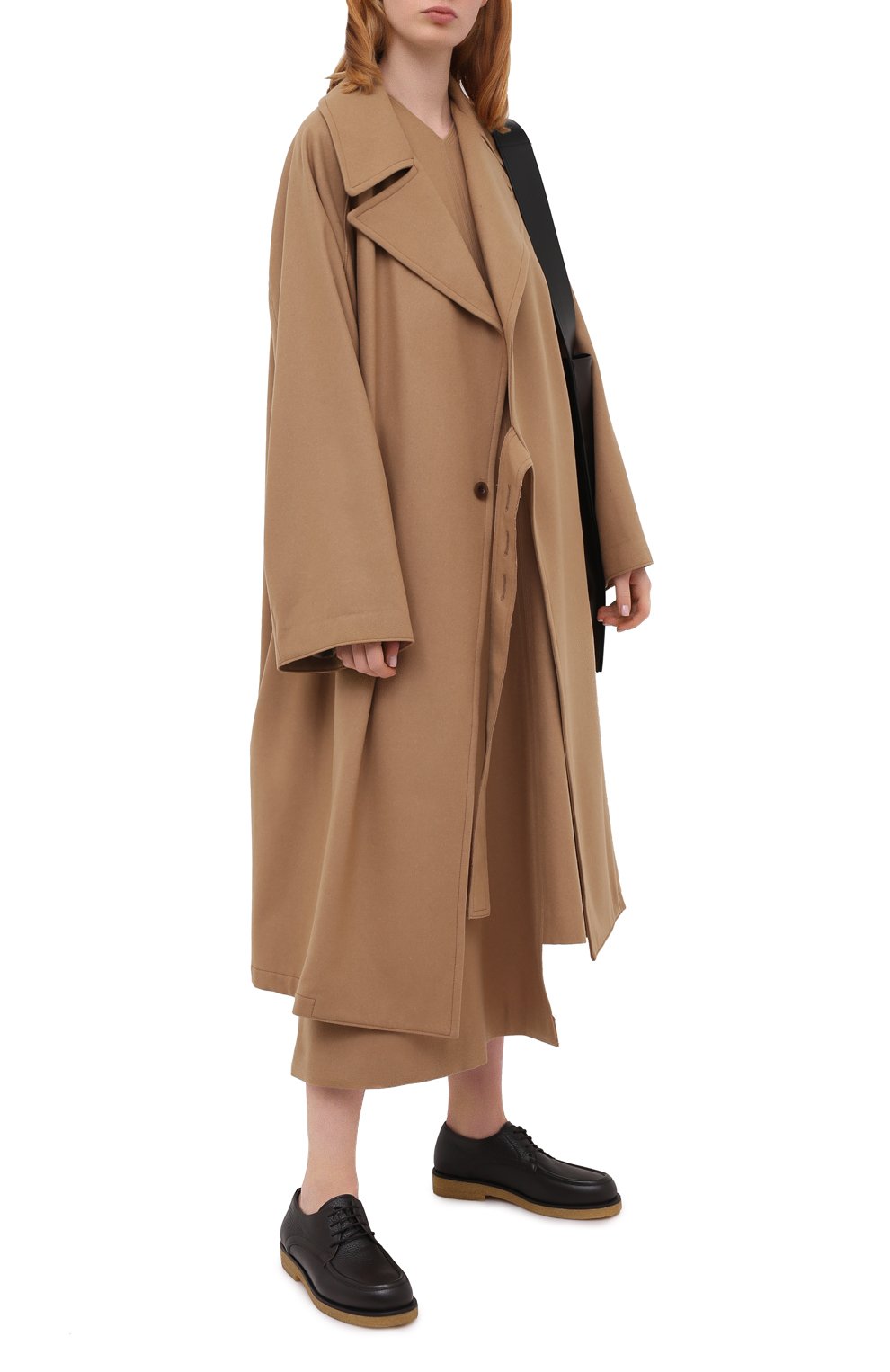 Кожаные дерби honore THE ROW темно-коричневого цвета по цене 130500 руб., арт. F1172-L23, фото 2 Кожаные дерби honore THE ROW, арт. F1172-L23, фото 2