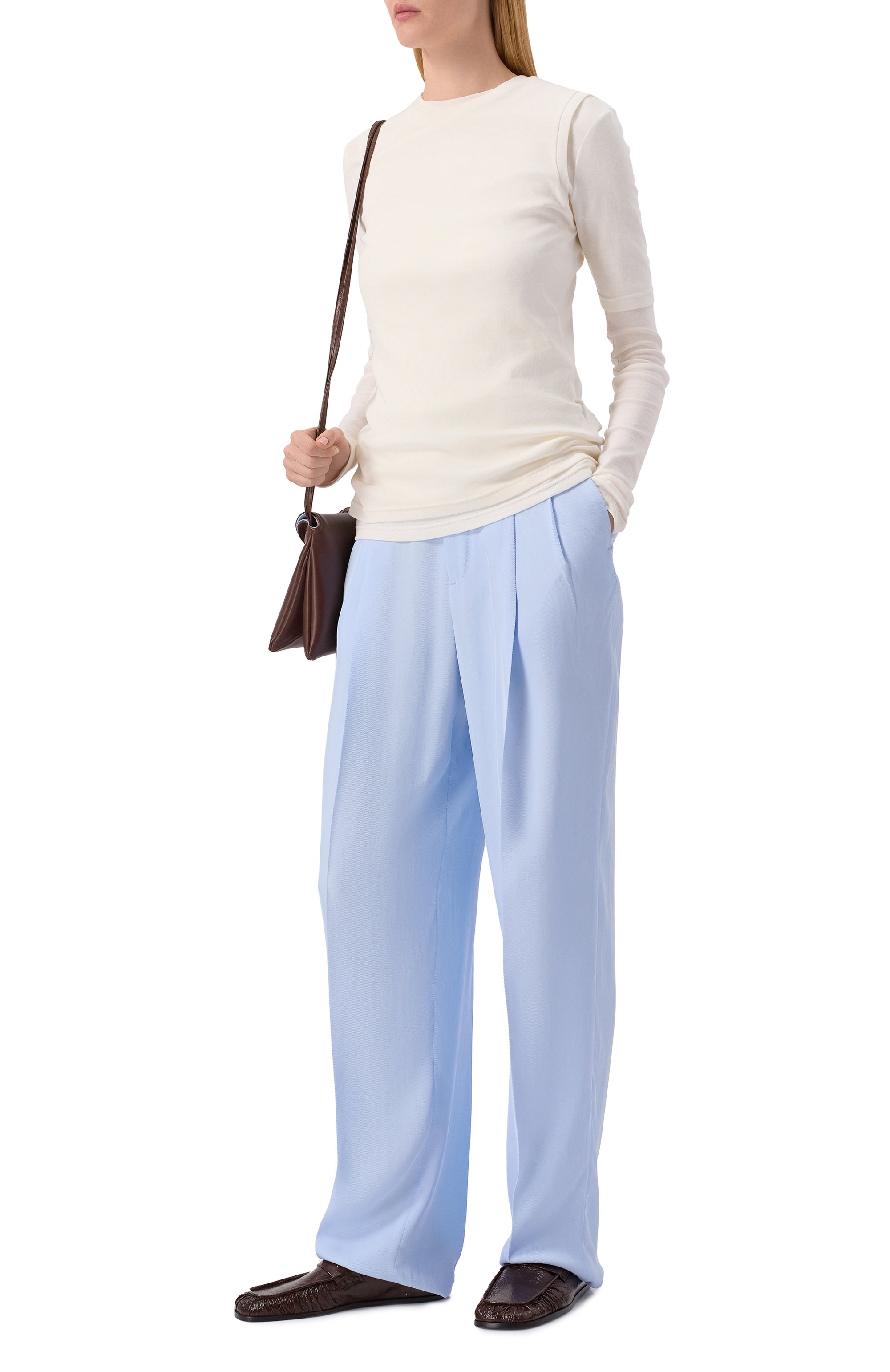 Брюки из вискозы и шелка BOTTEGA VENETA, арт. 820107/V5D90, фото 2