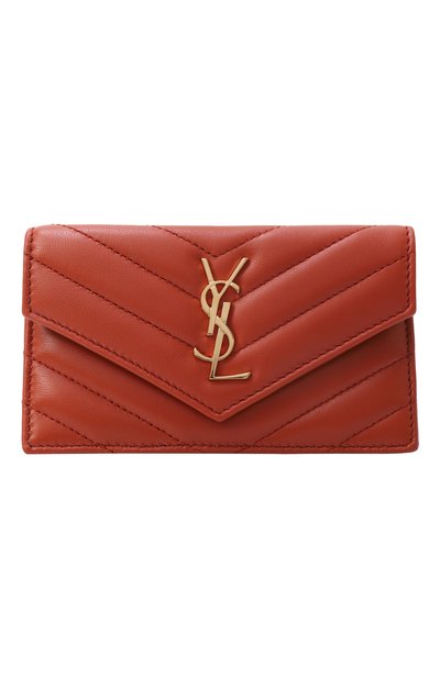 Женский кожаный футляр для кредитных карт SAINT LAURENT, арт. 612808/AAA44
