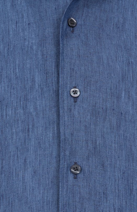 Льняная рубашка Corneliani 25P213-2511334 Синий  25P213-2511334 Фото 6