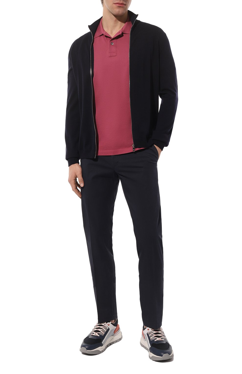 Комбинированные кроссовки SANTONI разноцветного цвета по цене 69950 руб., арт. MBIH21877BGAGCSAU55, фото 2 Комбинированные кроссовки SANTONI, арт. MBIH21877BGAGCSAU55, фото 2