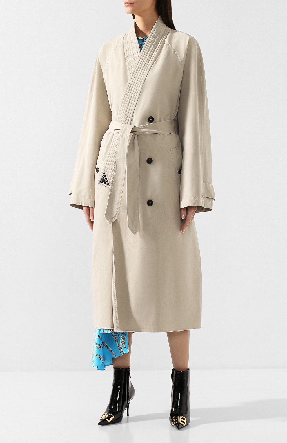 Хлопковый плащ BALENCIAGA, арт. 582846/TBP01, фото 3