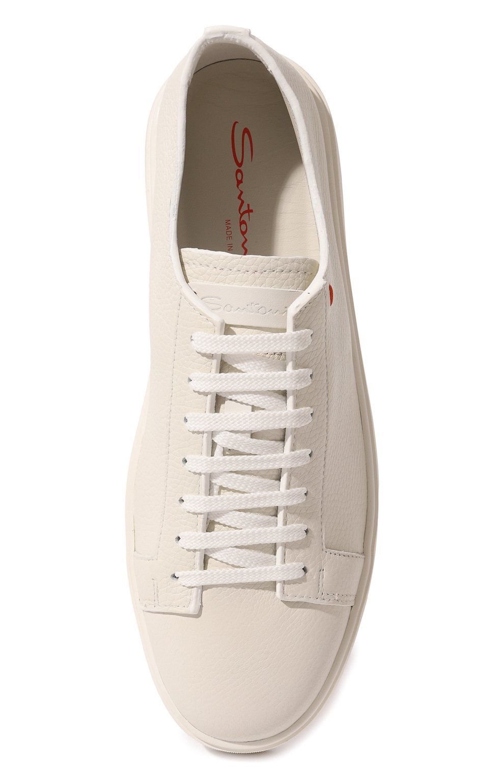 Кожаные кеды cleanic SANTONI, арт. MBCD21430BARCSB4I48, фото 6