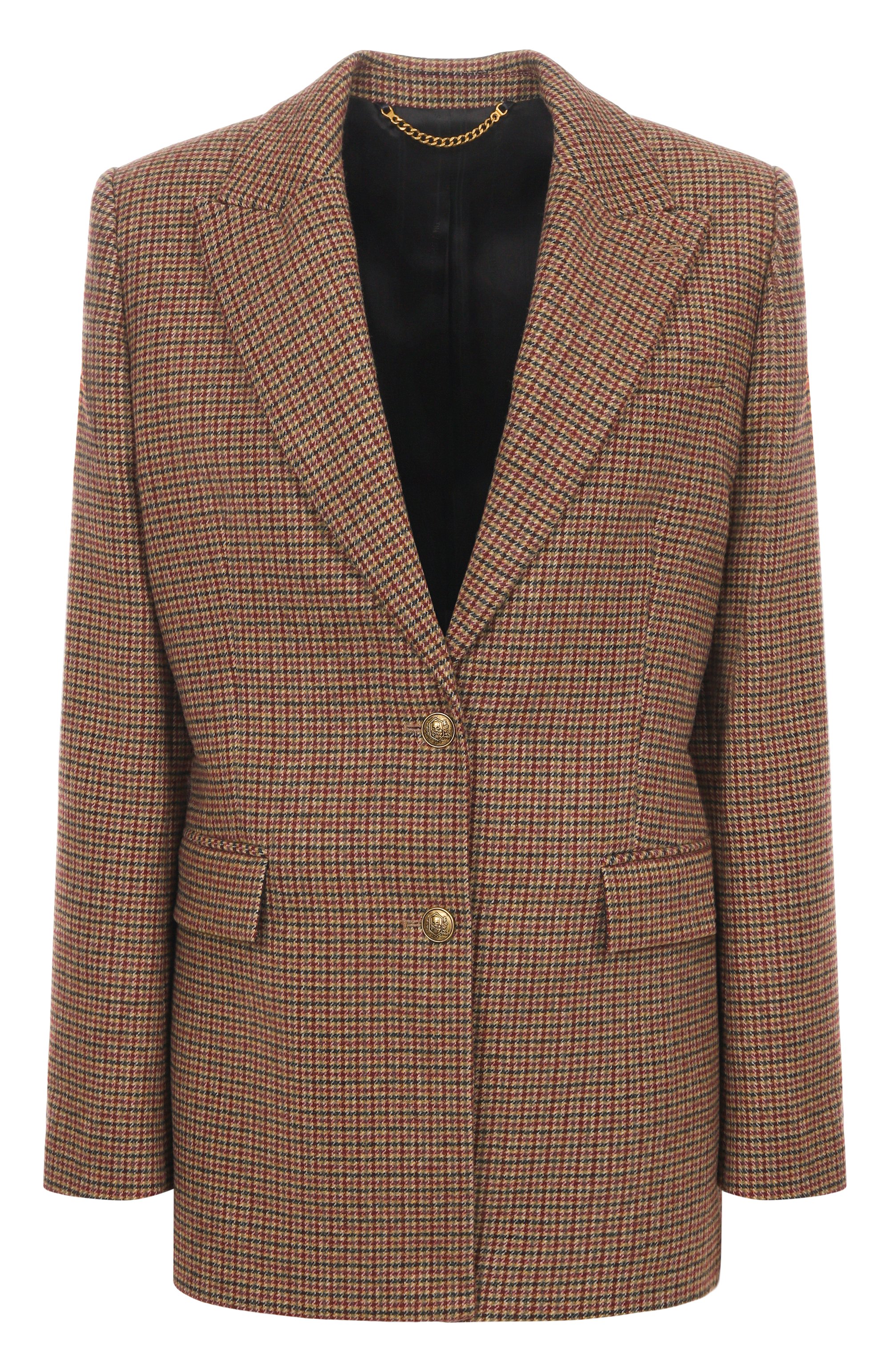 Шерстяной жакет THE KOOPLES коричневого цвета по цене 63100 руб., арт. FVES31013K, фото 1 Шерстяной жакет THE KOOPLES, арт. FVES31013K, фото 1