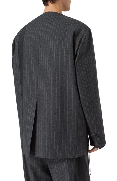 Пиджак из шерсти и хлопка ISABEL BENENATO темно-серого цвета по цене 166000 руб., арт. UW46F25, фото 4 Пиджак из шерсти и хлопка ISABEL BENENATO, арт. UW46F25, фото 4