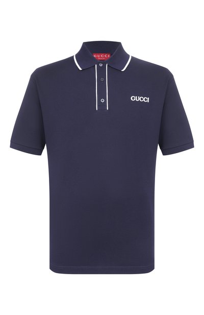 Мужская хлопковое поло GUCCI, арт. 806250/XJHH6