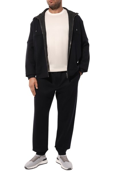 Джоггеры из шерсти и хлопка CORTIGIANI, арт. 1AP621, фото 2