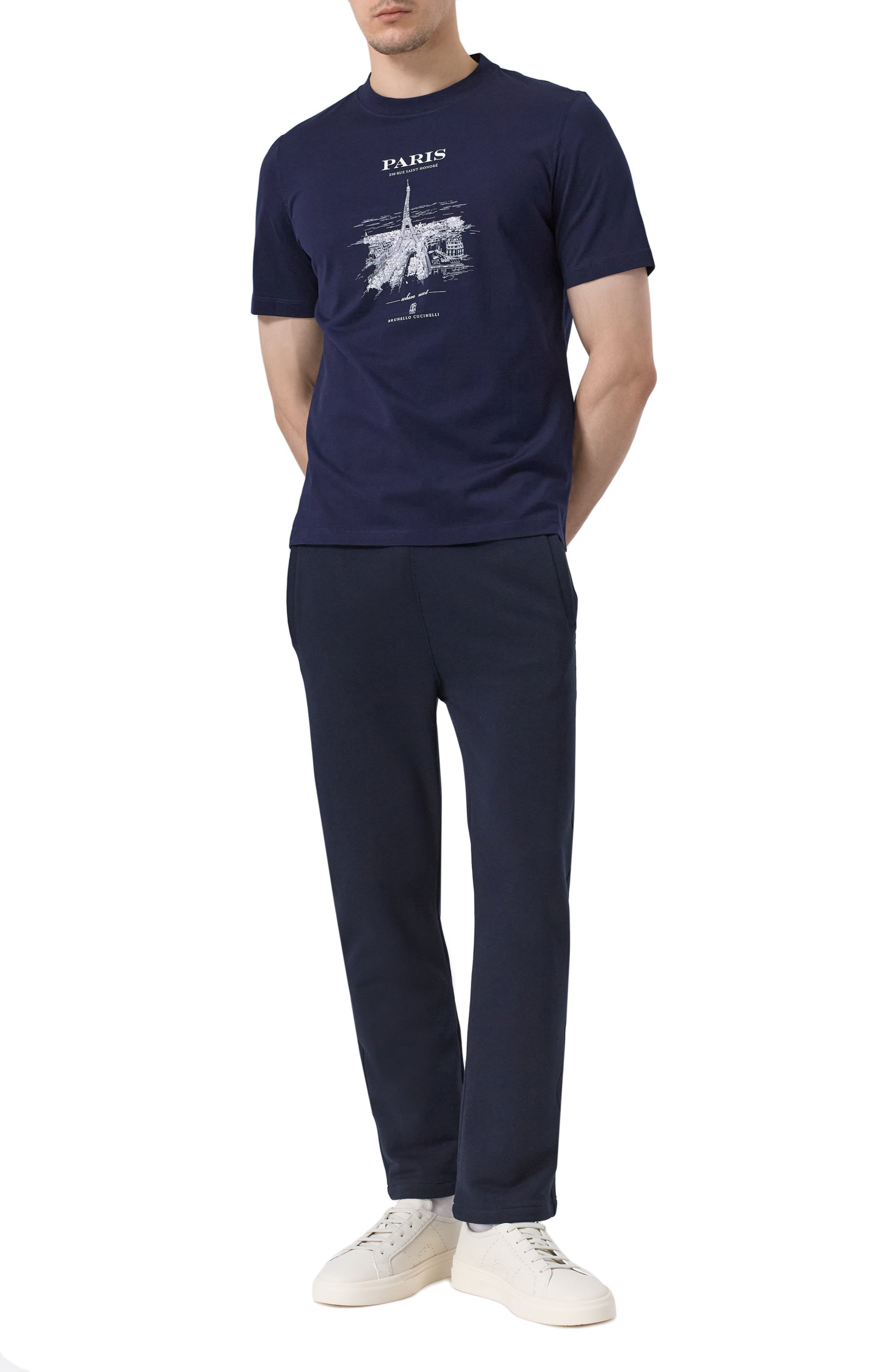 Хлопковая футболка BRUNELLO CUCINELLI, арт. M0B138457, фото 2