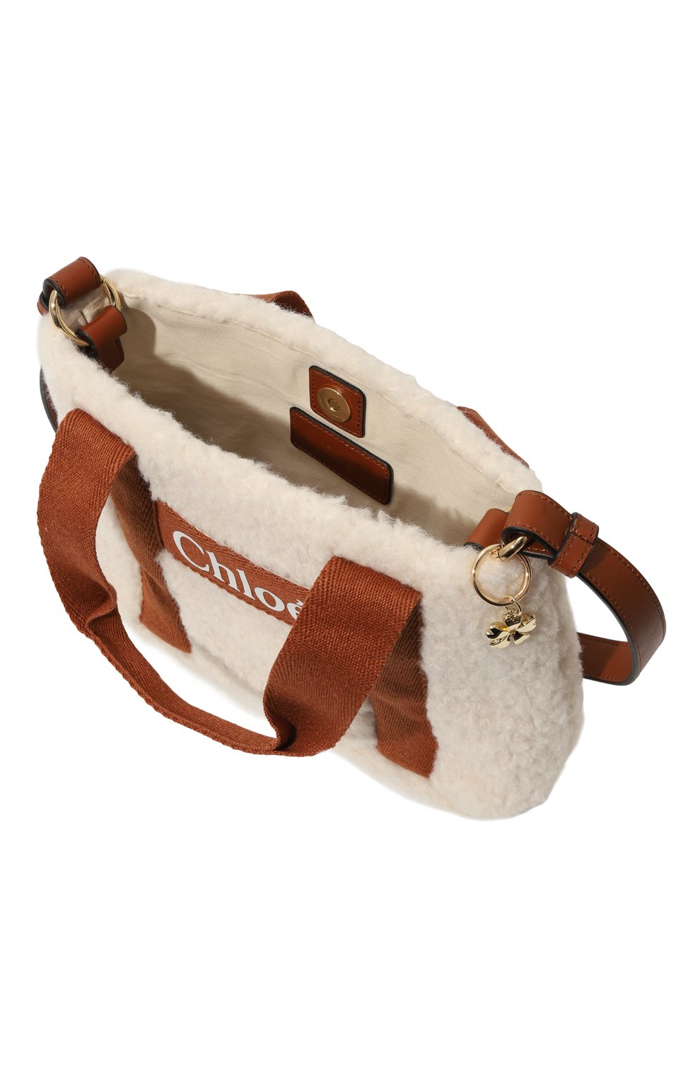 Сумка CHLOÉ кремового цвета по цене 26350 руб., арт. C10323, фото 3 Сумка CHLOÉ, арт. C10323, фото 3