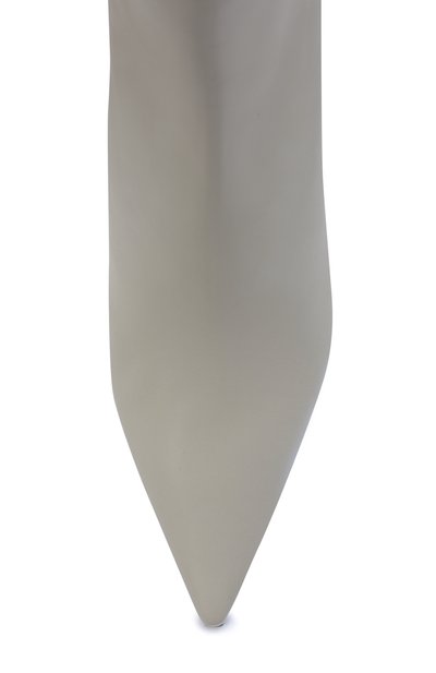 Кожаные ботильоны nappa doll OFF-WHITE серого цвета по цене 109500 руб., арт. 0WIE014F21LEA0010900, фото 5 Кожаные ботильоны nappa doll OFF-WHITE, арт. 0WIE014F21LEA0010900, фото 5