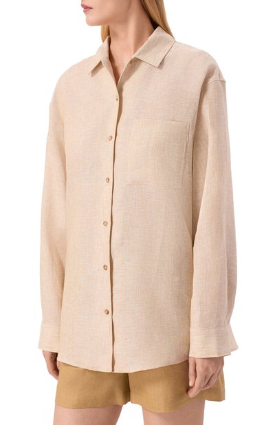 Льняная рубашка 12 STOREEZ, арт. 138098, фото 3