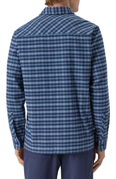 Хлопковая рубашка STEFANO RICCI синего цвета по цене 95550 руб., арт. SP007097/BN3035, фото 4 Хлопковая рубашка STEFANO RICCI, арт. SP007097/BN3035, фото 4