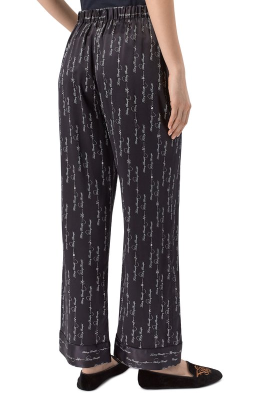 Шелковые брюки Kiki De Montparnasse C002PT042 Чёрный  C002PT042 Фото 4