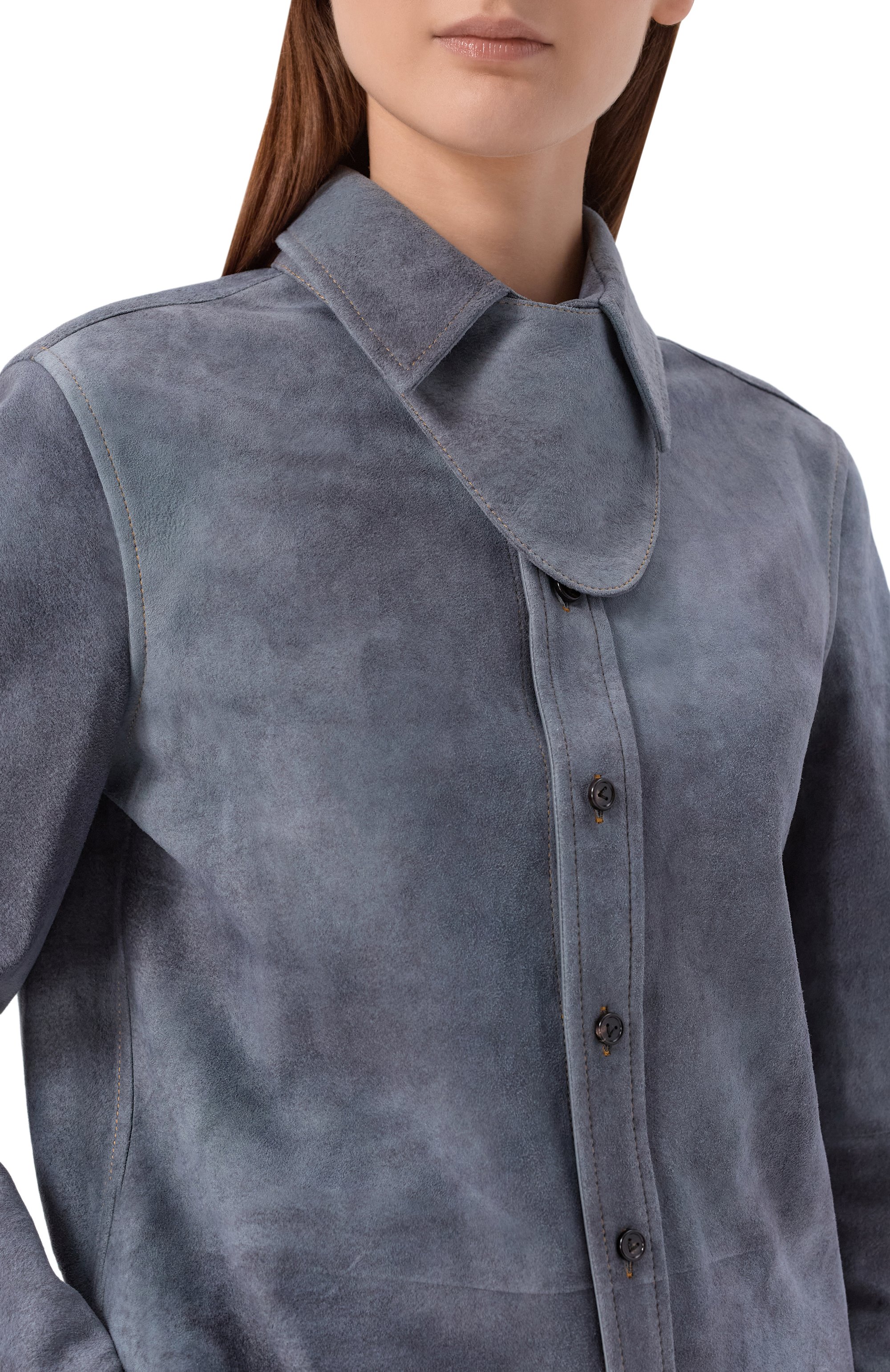 Замшевая рубашка BOTTEGA VENETA, арт. 859914/V66X0, фото 5