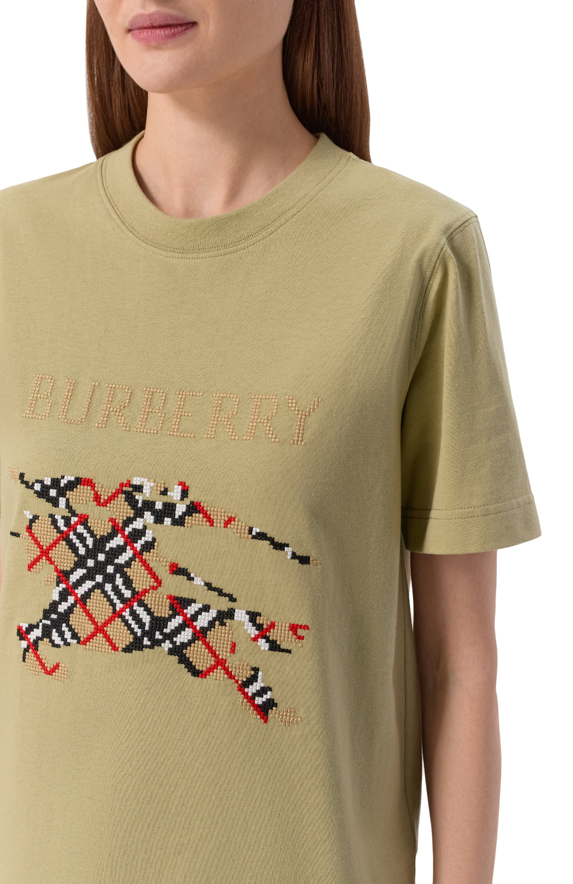 Хлопковая футболка BURBERRY, арт. 8119404, фото 5