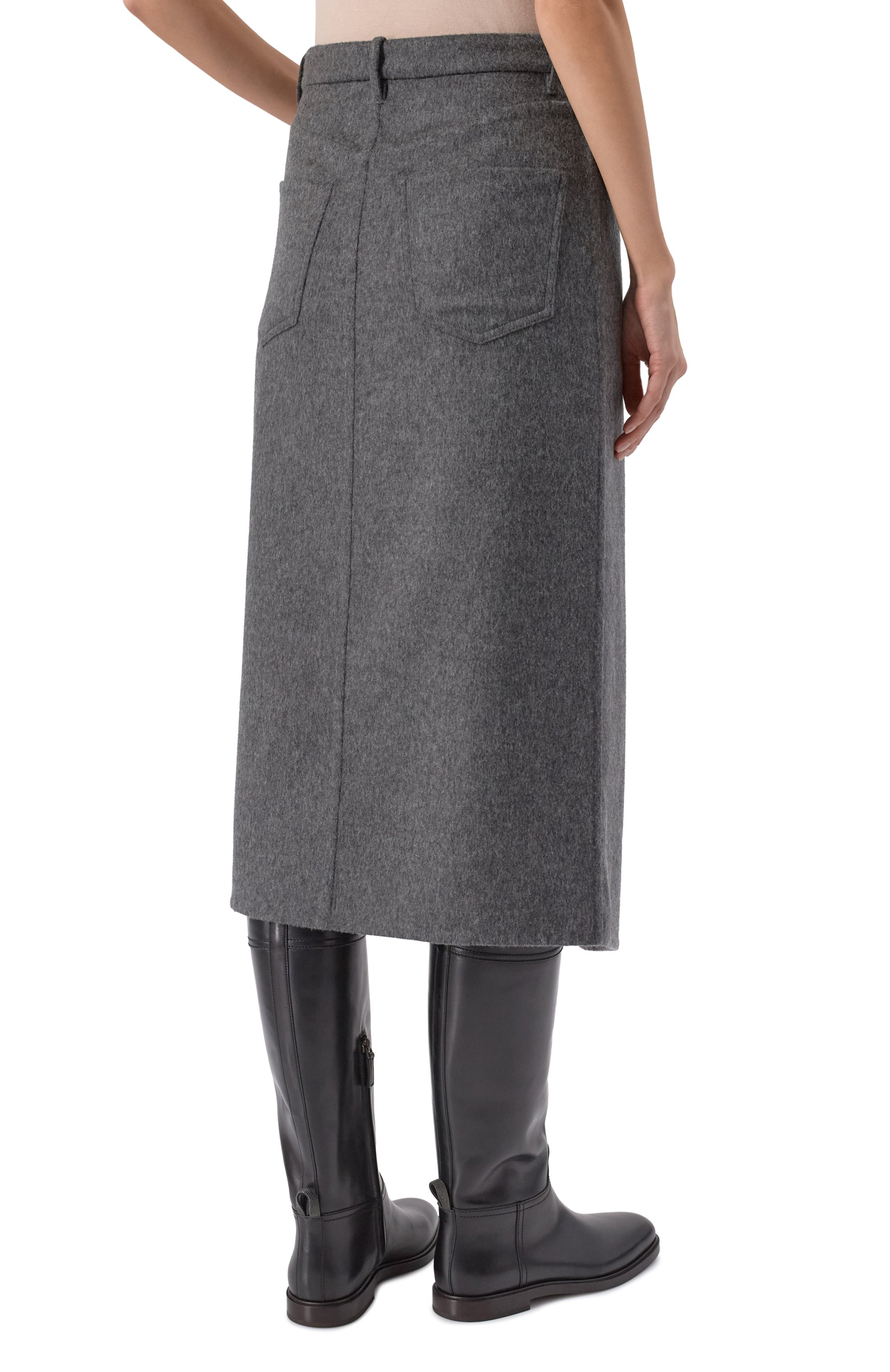 Шерстяная юбка BRUNELLO CUCINELLI, арт. MP565G3897, фото 4