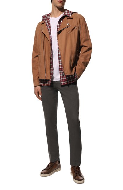 Хлопковая рубашка KITON красного цвета по цене 58700 руб., арт. UMCMARH0825904, фото 2 Хлопковая рубашка KITON, арт. UMCMARH0825904, фото 2