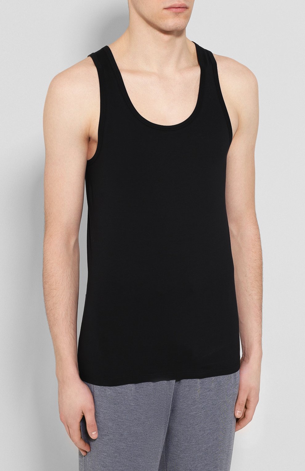 Хлопковая майка с круглым вырезом HANRO, арт. 073087, фото 3