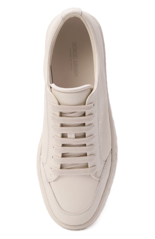 Кожаные кеды Giorgio Armani GM003220/AF19222 Белый  GM003220/AF19222 Фото 5