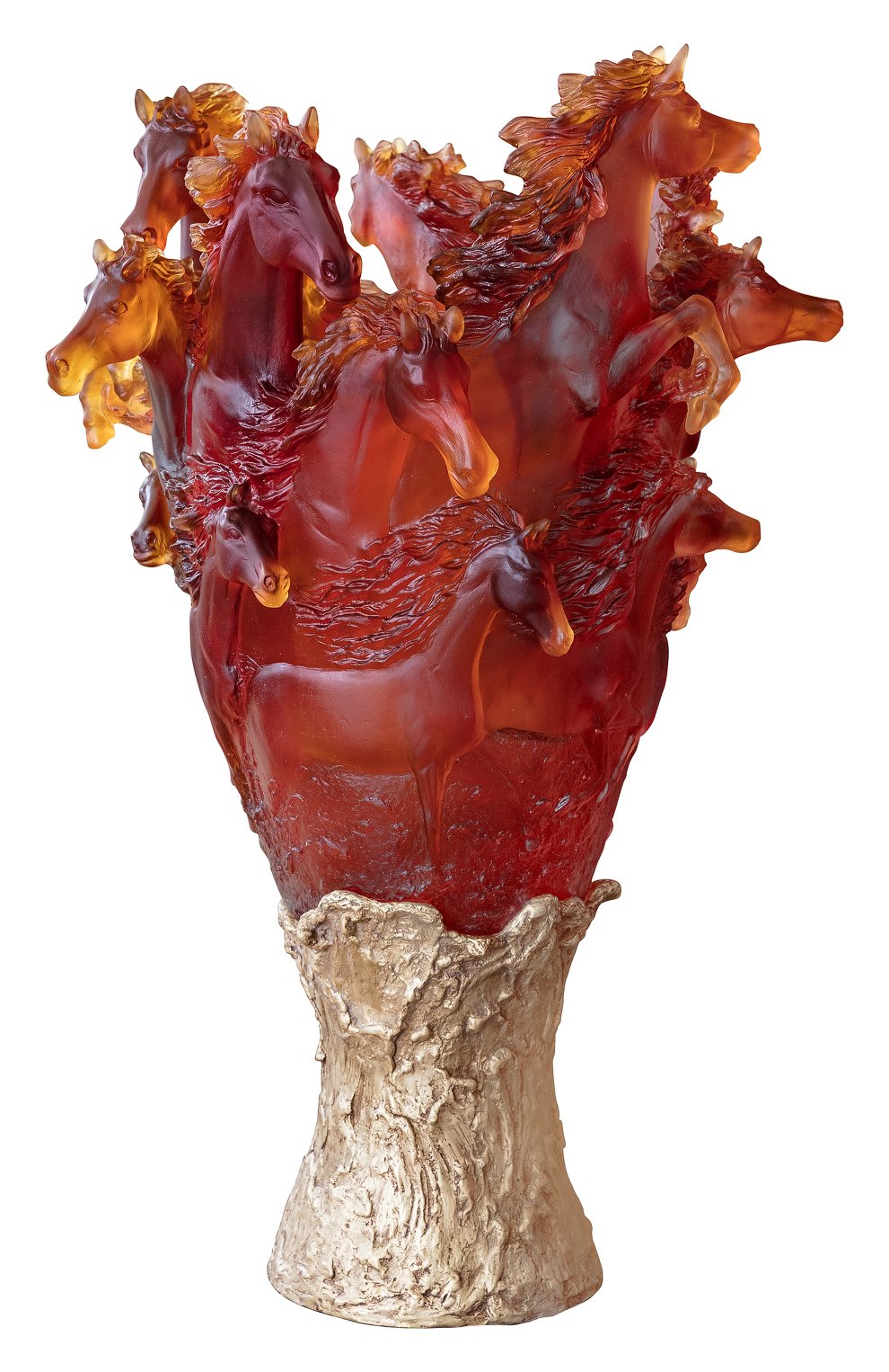 Ваза cavalcade DAUM коричневого цвета по цене 13450000 руб., арт. 05586, фото 1 Ваза cavalcade DAUM, арт. 05586, фото 1