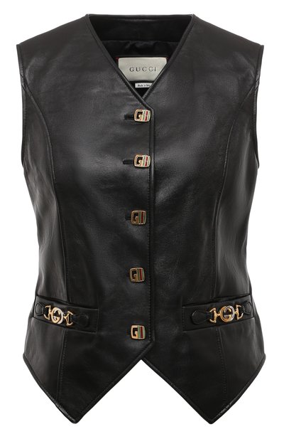 Кожаный жилет GUCCI, арт. 609817 XNAIX, фото 1