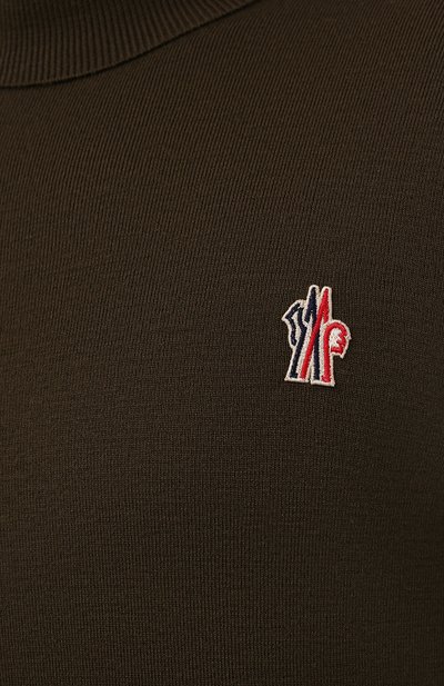 Шерстяная водолазка MONCLER GRENOBLE хаки цвета по цене 79950 руб., арт. G2-097-9F000-01-M1122, фото 5 Шерстяная водолазка MONCLER GRENOBLE, арт. G2-097-9F000-01-M1122, фото 5