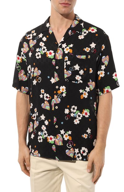 Шелковая рубашка GUCCI, арт. 644899 ZAGBB, фото 3