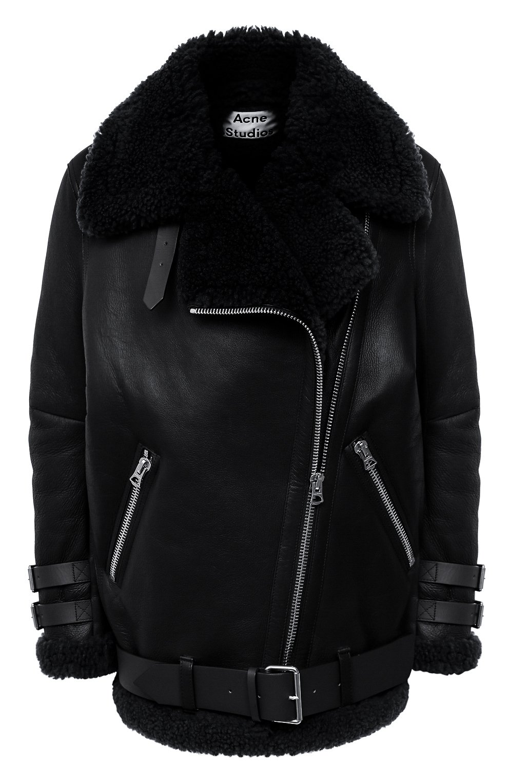 Дубленка ACNE STUDIOS черного цвета по цене 279000 руб., арт. 1AQ173/W, фото 1 Дубленка ACNE STUDIOS, арт. 1AQ173/W, фото 1