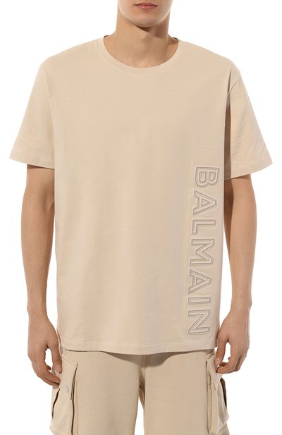Хлопковая футболка BALMAIN, арт. BH0EG010BC22, фото 3