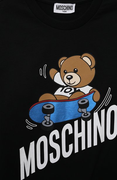 Хлопковый лонгслив MOSCHINO, арт. HU000S/LAA20/10A-14A, фото 3