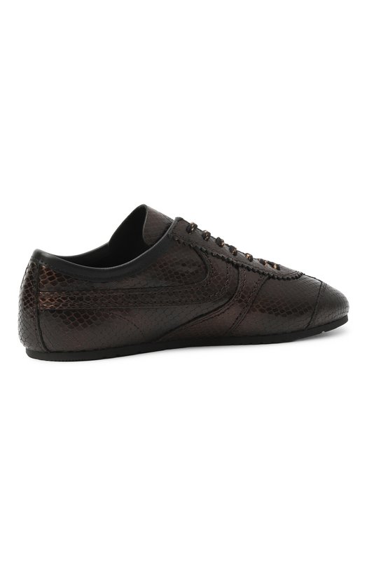 Кожаные кроссовки Dries Van Noten 011721/350 Коричневый  011721/350 Фото 5