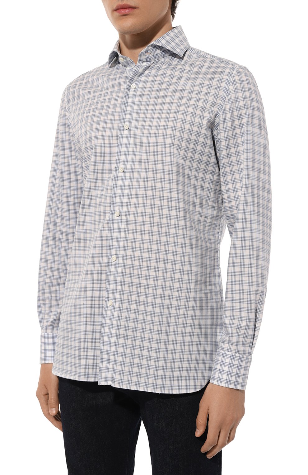 Хлопковая рубашка LUIGI BORRELLI, арт. SR10729, фото 3