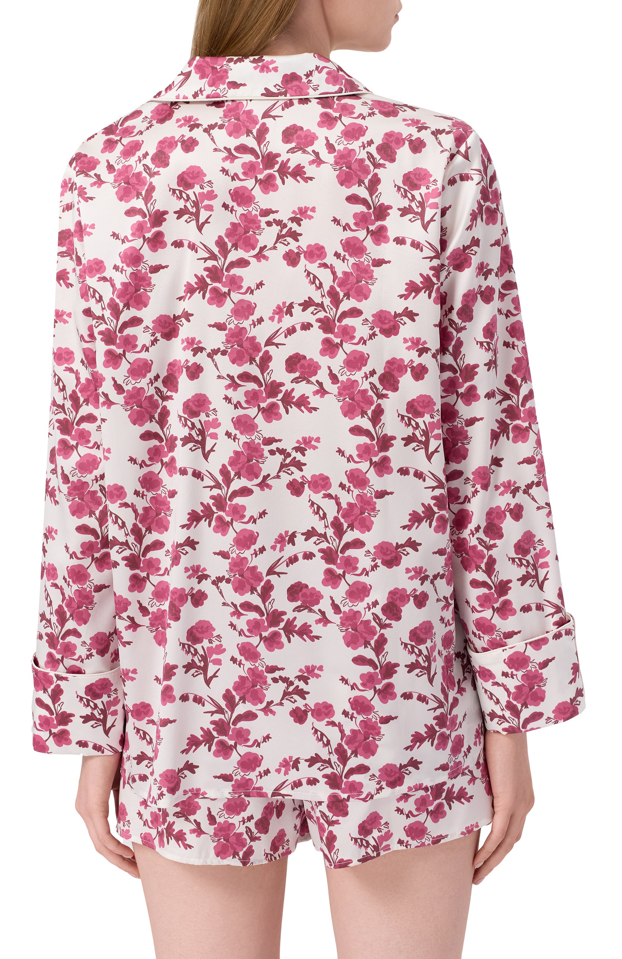 Шелковая рубашка PRIMROSE розового цвета по цене 25900 руб., арт. 8W.500R.RS001, фото 4 Шелковая рубашка PRIMROSE, арт. 8W.500R.RS001, фото 4