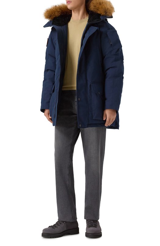 Пуховик с меховой отделкой Arctic Explorer MIR_NAVY Синий  MIR_NAVY Фото 2