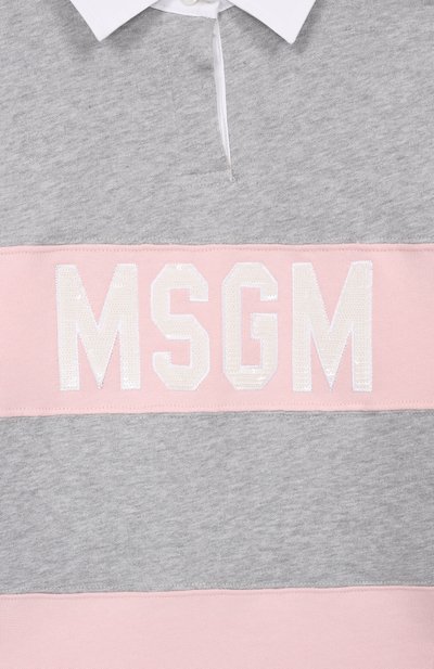 Хлопковый свитшот MSGM KIDS, арт. S6MSJGSW027, фото 3