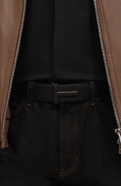 Кожаный ремень TOM FORD черного цвета по цене 94150 руб., арт. TB178-LCL236L, фото 2 Кожаный ремень TOM FORD, арт. TB178-LCL236L, фото 2