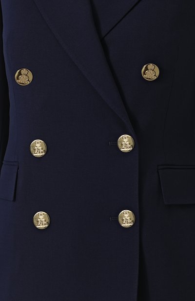 Шерстяной жакет RALPH LAUREN темно-синего цвета по цене 207000 руб., арт. 290625532, фото 5 Шерстяной жакет RALPH LAUREN, арт. 290625532, фото 5