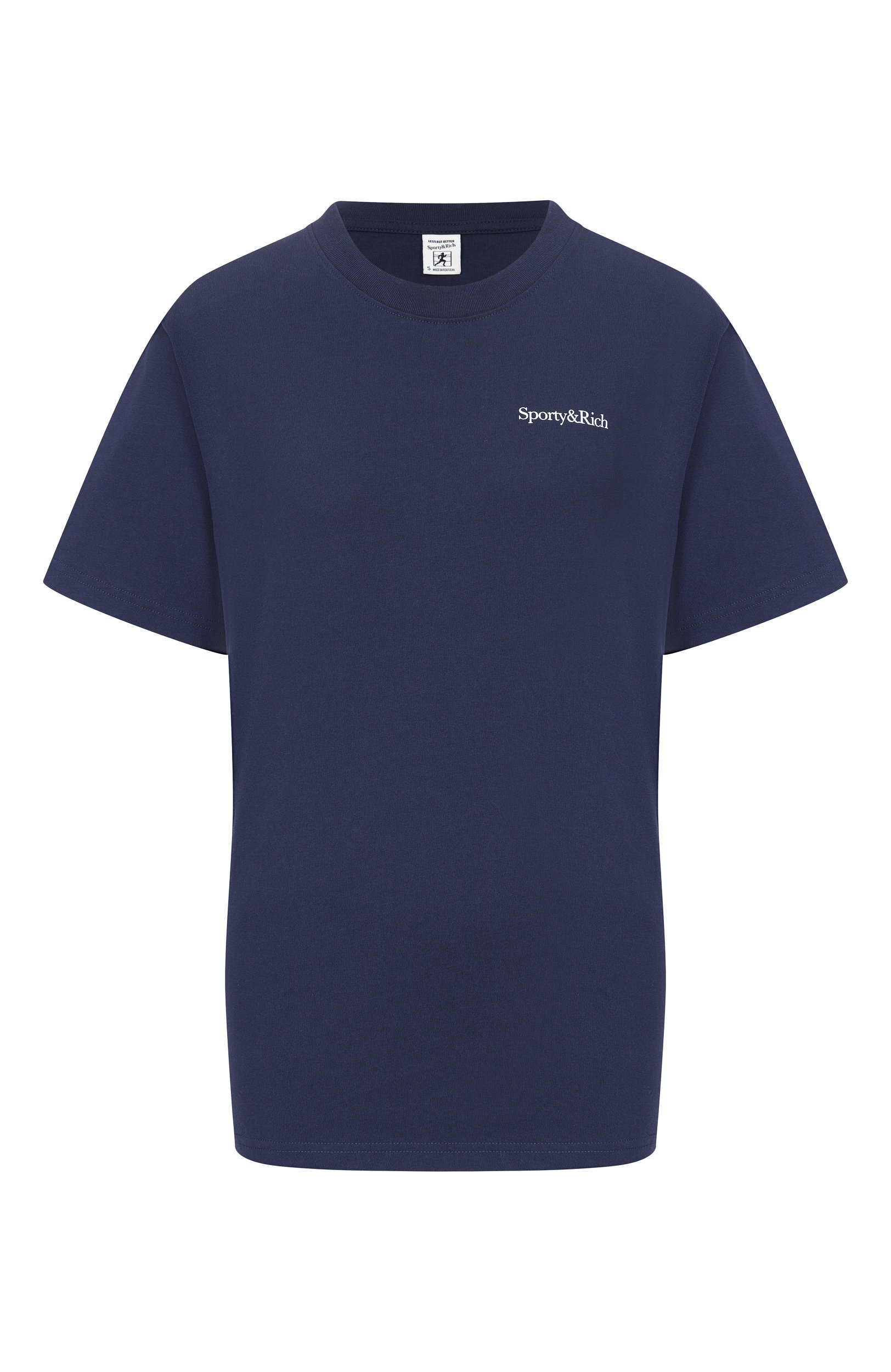 Хлопковая футболка SPORTY AND RICH, арт. T011984300BL106, фото 1