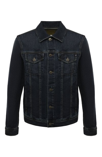Джинсовая куртка dart AG ADRIANO GOLDSCHMIED темно-синего цвета по цене 45750 руб., арт. 4444LED/GRAN/MX, фото 1 Джинсовая куртка dart AG ADRIANO GOLDSCHMIED, арт. 4444LED/GRAN/MX, фото 1