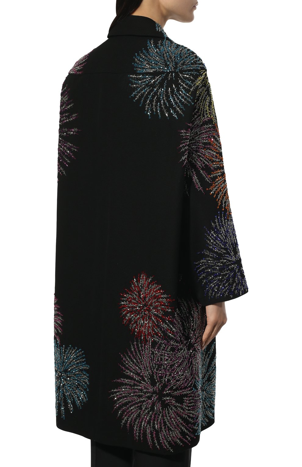Хлопковое пальто DRIES VAN NOTEN черного цвета по цене 315000 руб., арт. 221-030230-4213, фото 4 Хлопковое пальто DRIES VAN NOTEN, арт. 221-030230-4213, фото 4