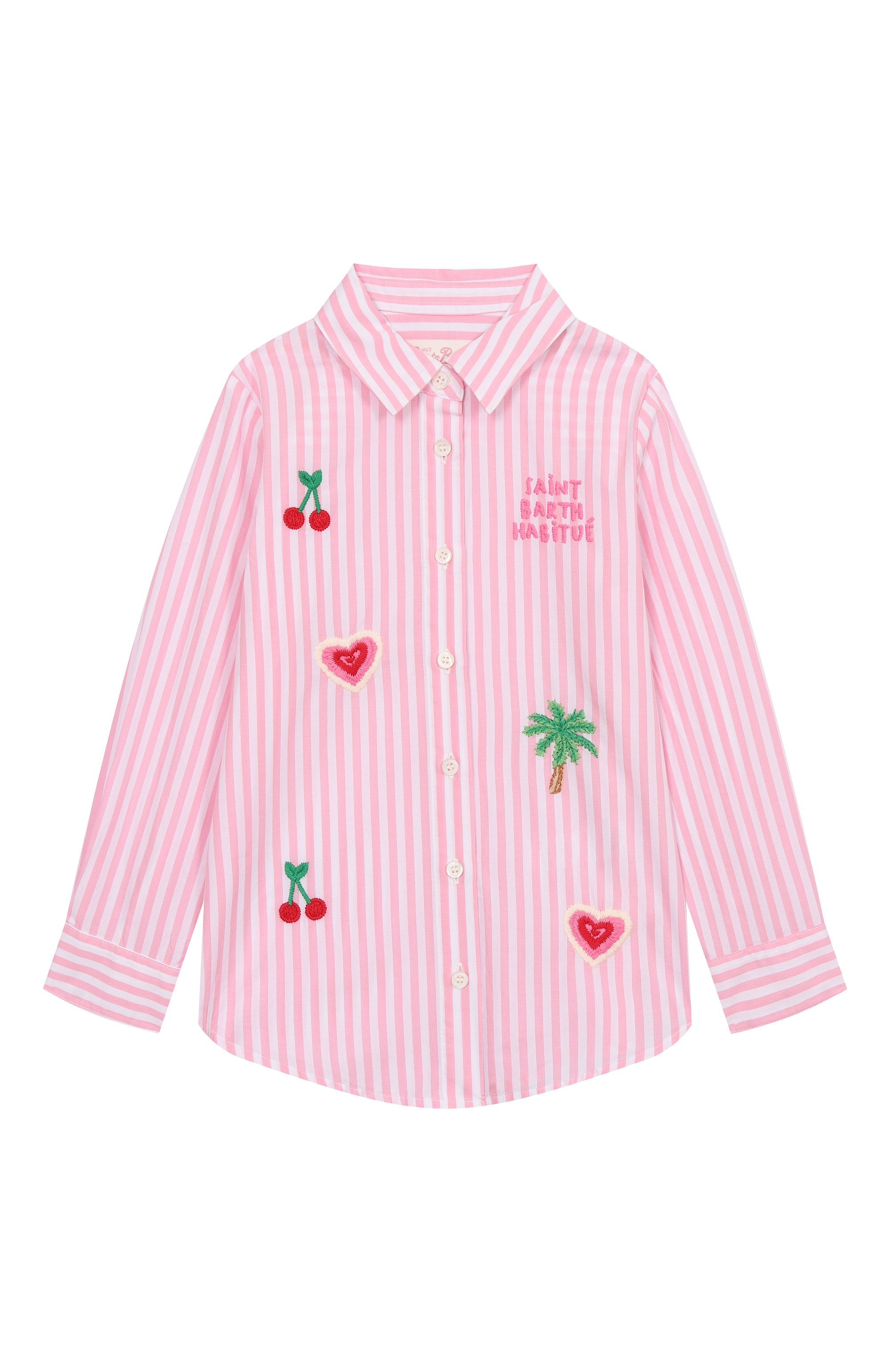 Хлопковая рубашка MC2 SAINT BARTH, арт. STBK MINI BRIGITTE/BRIG003/01921F, фото 1