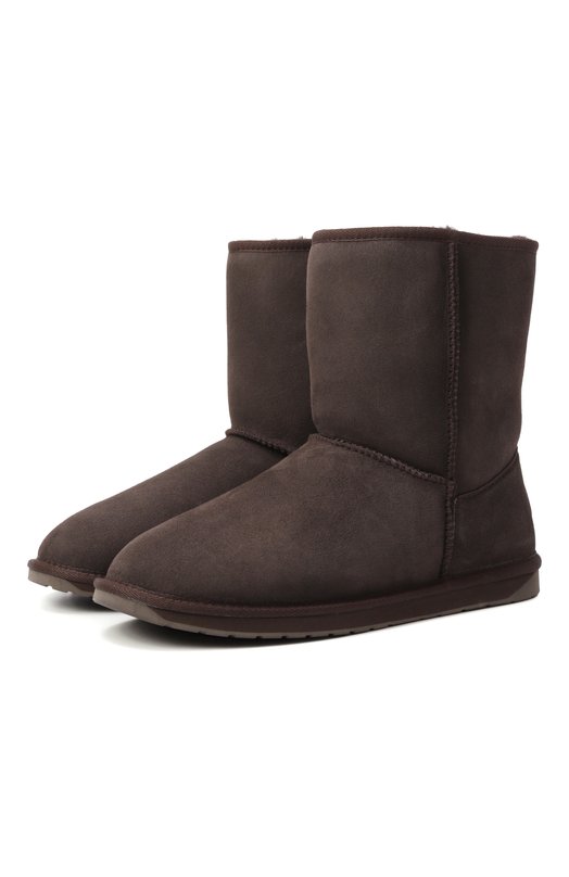 Замшевые угги Platinum Stinger Lo EMU Australia M10002 Коричневый M10002