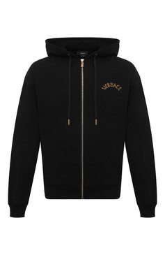 Мужской хлопковая толстовка VERSACE черного цвета, арт. 1011048/1A08035 | Фото 1 (Драгоценные камни: Проставлено; Материал внешний: Хлопок; Материал сплава: Проставлено; Длина (для топов): Стандартные; Рукава: Длинные; Мужское Кросс-КТ: Толстовка-одежда; Стили: Спорт-шик)